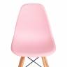 Стул CINDY (EAMES) (mod. 1801) дерево бук/металл/сиденье пластик, 45x51x82 см, Light pink (светло-розовый) (Комплект из 4 шт.) Light pink (светло-розовый) дерево бук/металл/сиденье пластик
