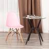 Стул CINDY (EAMES) (mod. 1801) дерево бук/металл/сиденье пластик, 45x51x82 см, Light pink (светло-розовый) (Комплект из 4 шт.) Light pink (светло-розовый) дерево бук/металл/сиденье пластик