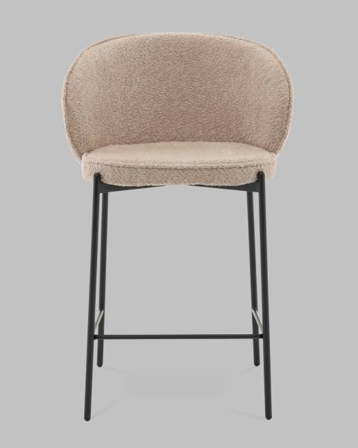 Стул полубарный Тисдейл букле бежевый
