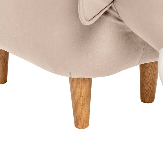 Пуф Leset Slon COMBI V18 бежевый, компаньон V01 белый Бук