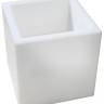 Кашпо пластиковое светящееся Q-Pot Lighting белый 730х730х730 мм