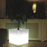 Кашпо пластиковое светящееся Q-Pot Lighting белый 730х730х730 мм