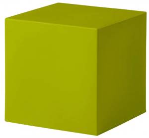 Пуф пластиковый Cubo 40 Standard лаймовый зеленый 430х430х430 мм