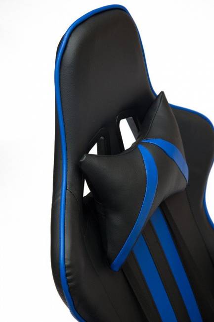 Кресло офисное «Айкар» (ICAR) (Чёрно-синяя искусственная кожа)