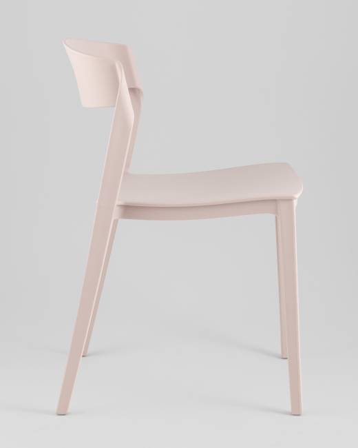 Стул Moris пластик нежно-розовый