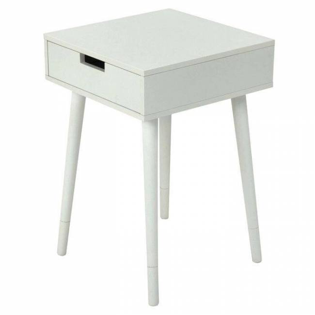 Столик кофейный, MK-2378-WT, 40х40х60 см, Белый