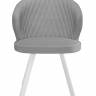 Стул DikLine 249 поворотный, B22 GREY, ножки белые