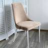 Стул NEPAL-P БЕЖЕВЫЙ #5, велюр/ белый каркас М-City