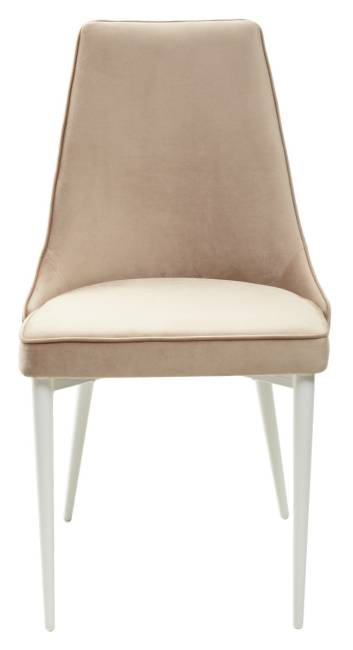 Стул NEPAL-P БЕЖЕВЫЙ #5, велюр/ белый каркас М-City