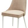 Стул NEPAL-P БЕЖЕВЫЙ #5, велюр/ белый каркас М-City