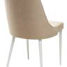 Стул NEPAL-P БЕЖЕВЫЙ #5, велюр/ белый каркас М-City