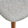 Стул Lucas светло-серый букле с ножками цвета орех Стул Lucas светло-серый букле с ножками цвета орех