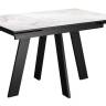 Стол DikLine SKM140 Керамика Italian Grey (глянец серый)/опоры черные Стол DikLine SKM140 Керамика Italian Grey (глянец серый)/опоры черные