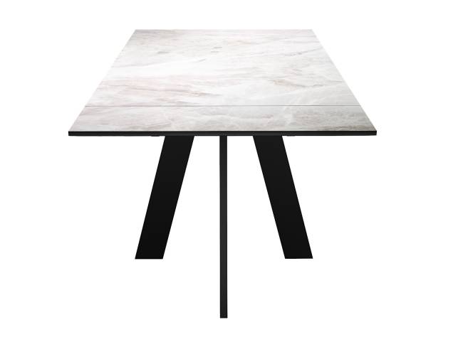 Стол DikLine SKM140 Керамика Italian Grey (глянец серый)/опоры черные Стол DikLine SKM140 Керамика Italian Grey (глянец серый)/опоры черные