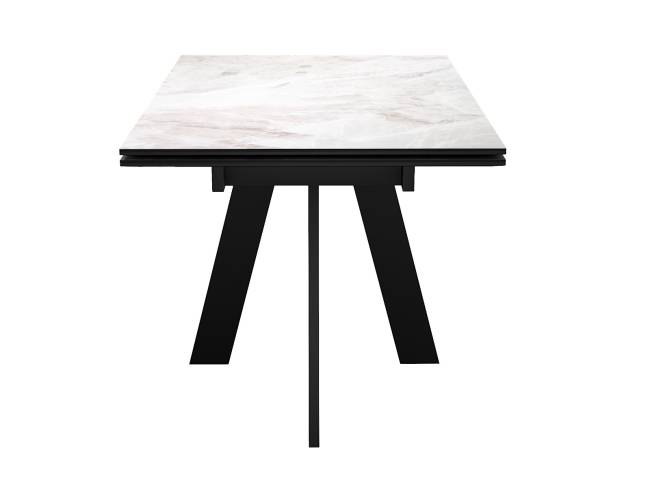 Стол DikLine SKM140 Керамика Italian Grey (глянец серый)/опоры черные Стол DikLine SKM140 Керамика Italian Grey (глянец серый)/опоры черные