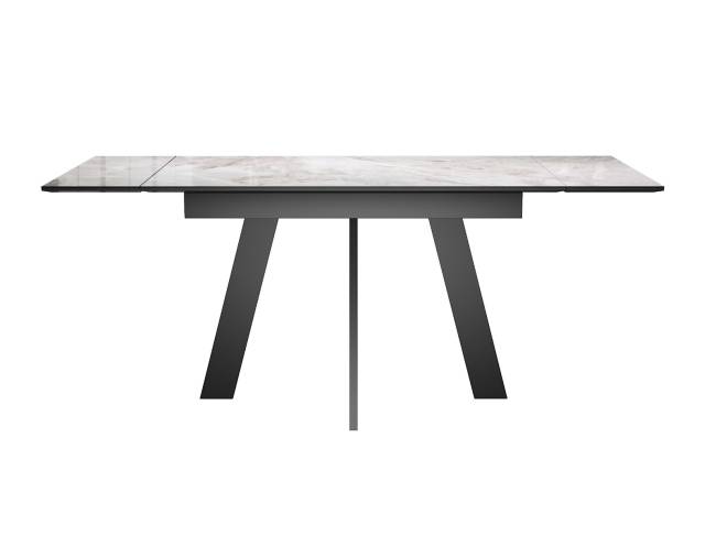 Стол DikLine SKM140 Керамика Italian Grey (глянец серый)/опоры черные Стол DikLine SKM140 Керамика Italian Grey (глянец серый)/опоры черные