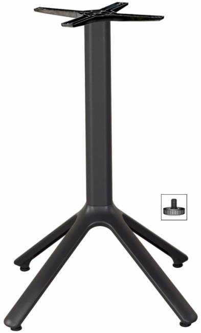 Подстолье металлическое Nemo антрацит 510х510х730 мм