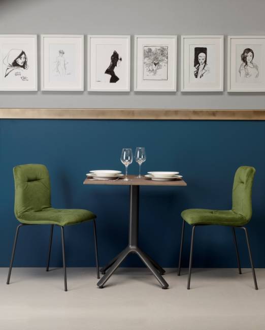 Подстолье металлическое Nemo антрацит 510х510х730 мм