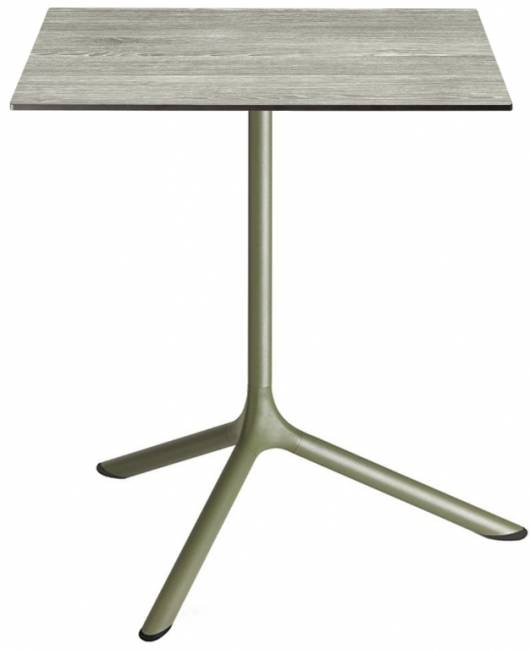 Стол ламинированный обеденный складной Tripe Maxi Folding оливковый, состаренный серый дуб 700х700х740 мм Стол ламинированный обеденный складной Tripe Maxi Folding оливковый, состаренный серый дуб 700х700х740 мм