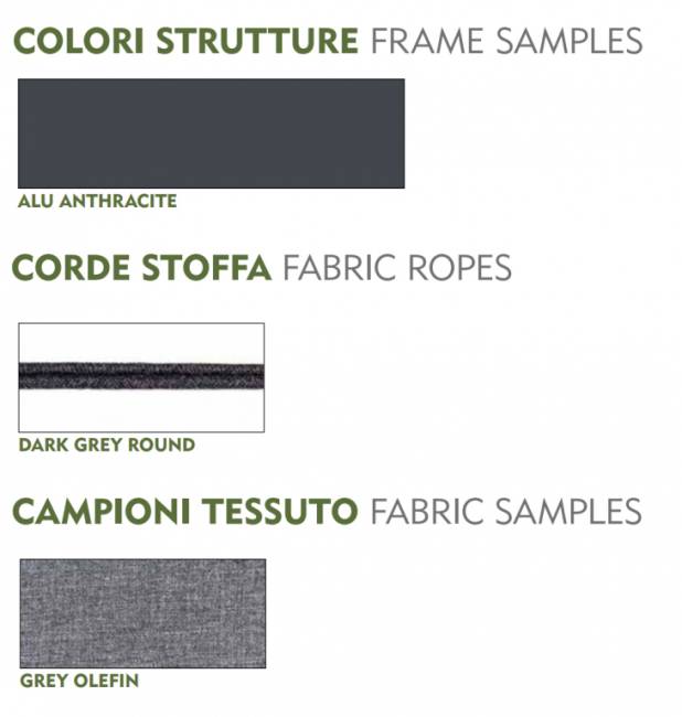 Комплект плетеной мебели Atol антрацит, темно-серый, серый Комплект плетеной мебели Atol антрацит, темно-серый, серый