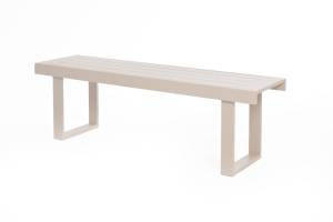 Скамья из алюминия GONZO бежевая  Joygarden