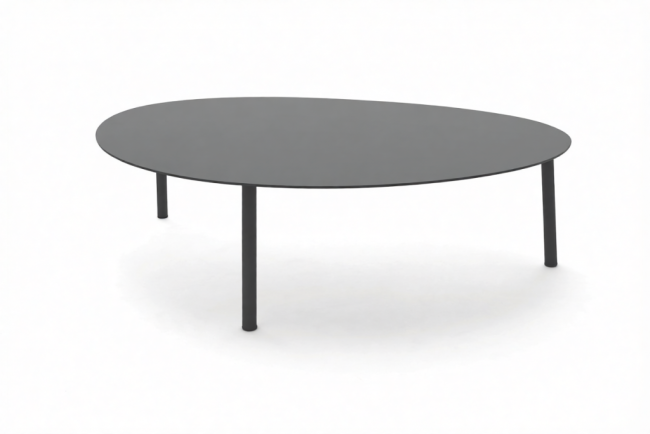 Столик металлический кофейный Island антрацит 1000х700х340 мм