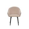 Стул с подлокотниками Leset Вайд, каркас Черный, велюр Бежевый Бежевый Черный Стул с подлокотниками Leset Вайд, каркас Черный, велюр Бежевый Бежевый Черный