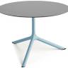 Столик ламинированный кофейный Tripe Maxi голубой, светло-серый Ø800х510 мм Столик ламинированный кофейный Tripe Maxi голубой, светло-серый Ø800х510 мм