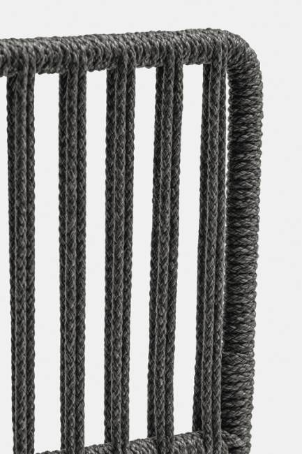 Диван плетеный Reva Cocoon антрацит, серый 2170х880х1150 мм Диван плетеный Reva Cocoon антрацит, серый 2170х880х1150 мм