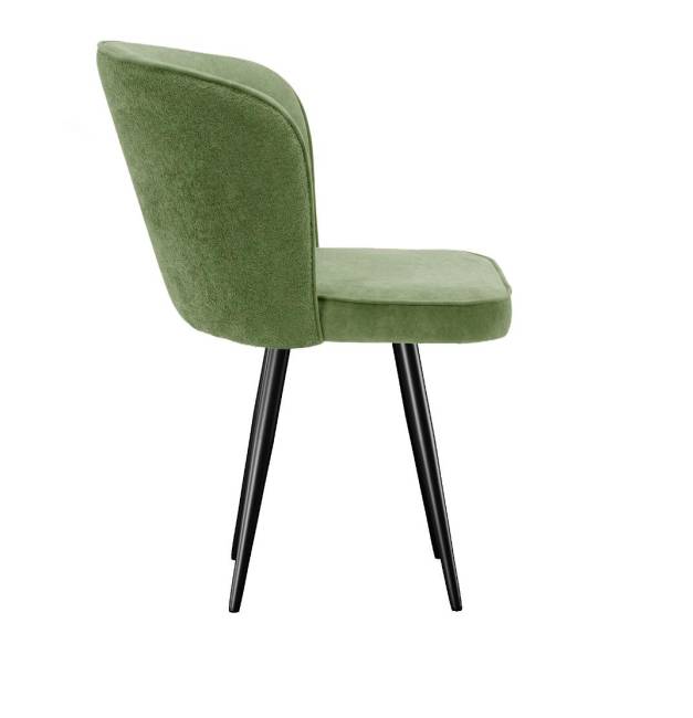 Стул DikLine 348 поворотный P10/L08 зеленый, ножки черные