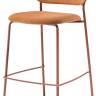 Стул барный с обивкой Jazz терракотовый, оранжевый 475х525х1015 мм Стул барный с обивкой Jazz терракотовый, оранжевый 475х525х1015 мм