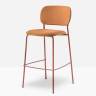 Стул барный с обивкой Jazz терракотовый, оранжевый 475х525х1015 мм Стул барный с обивкой Jazz терракотовый, оранжевый 475х525х1015 мм