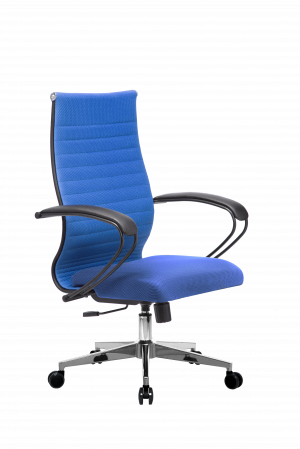Кресло МЕТТА-19(MPRU)/подл.130/осн.004, синий/синий