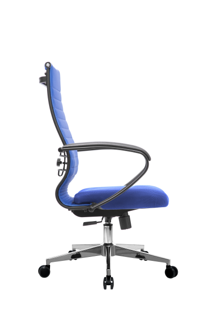 Кресло МЕТТА-19(MPRU)/подл.130/осн.004, синий/синий