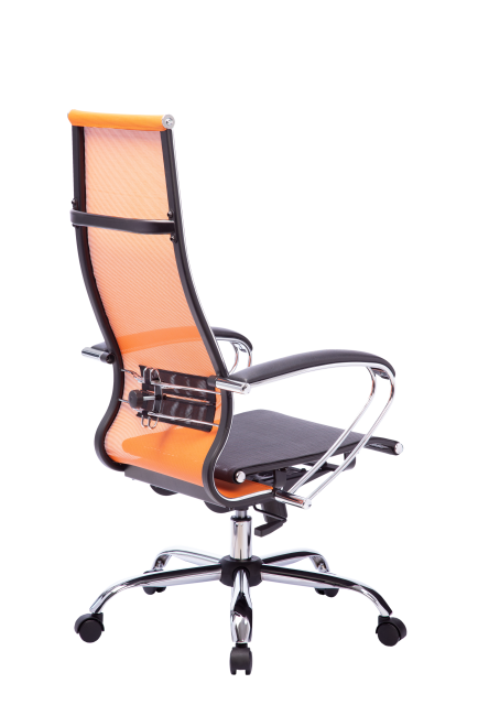 Кресло МЕТТА-7(MPRU)/подл.131/осн.003, оранжевый