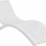 Шезлонг-лежак пластиковый Slim белый 1800х720х700 мм