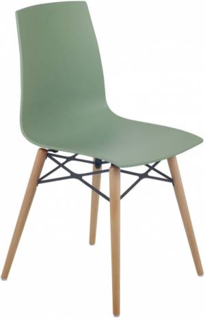 Стул пластиковый X-Treme-S Wox Pro Beech Wood зеленый 470х500х840 мм