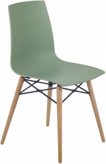 Стул пластиковый X-Treme-S Wox Pro Beech Wood зеленый 470х500х840 мм