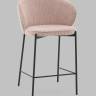 Стул полубарный Тисдейл букле розово-персиковый