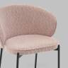 Стул полубарный Тисдейл букле розово-персиковый