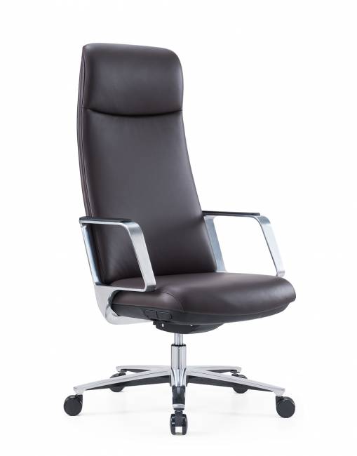 Кресло офисное / Верту / Vertu / черная экокожа