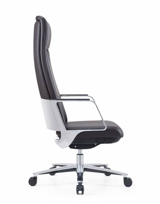 Кресло офисное / Верту / Vertu / черная экокожа