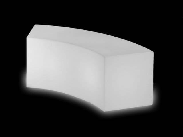 Скамья модульная светящаяся уличная Snake Lighting OUT белый 1230x530x430 мм