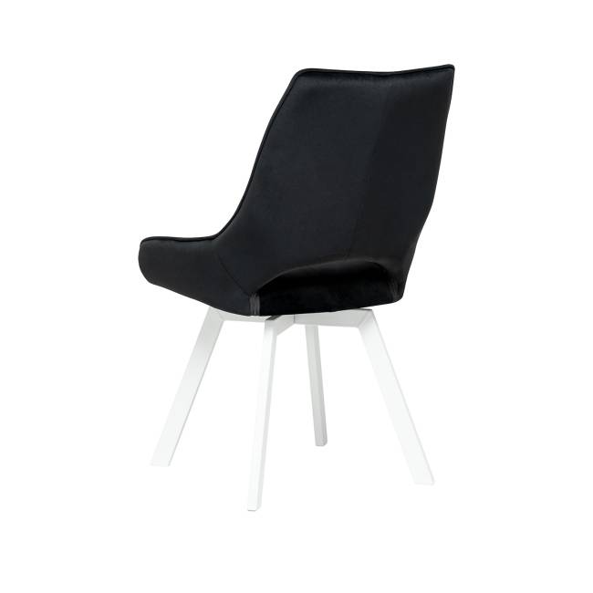 Стул Leset Галвес 360 (поворотный механизм) Чёрный Белый Стул Leset Галвес 360 (поворотный механизм) Чёрный Белый