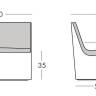 Лаунж-стул пластиковый Kami Ichi Standard 800х750х700 мм