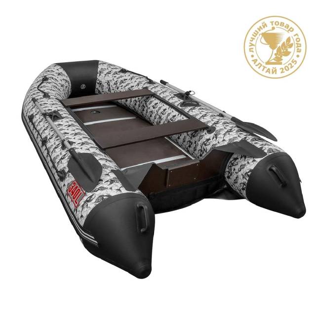 Лодка Алтай 340L принт Рыбы (модель A-L340SS) Тонар