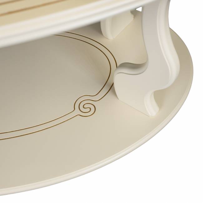 Стол журнальный Берже 3 слоновая кость Стол журнальный Берже 3 слоновая кость