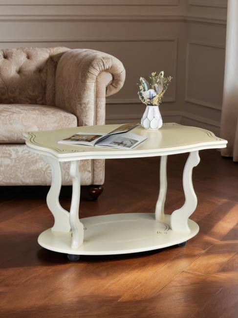 Стол журнальный Берже 3 слоновая кость Стол журнальный Берже 3 слоновая кость