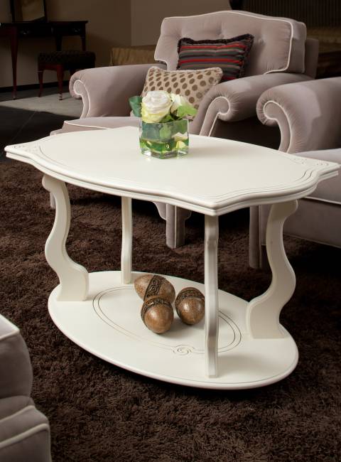 Стол журнальный Берже 3 слоновая кость Стол журнальный Берже 3 слоновая кость