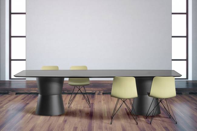 Стул пластиковый Unik TC черный, зеленый 450х450х800 мм